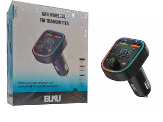 افام ترنسمیتر بلوتوثی ماشین BUKU مدل CH-037 | پخشکننده موسیقی و شارژر خودرو