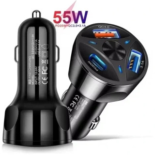 شارژر فندکی 3 کاره 55 وات مدل lme-003 PD اصل